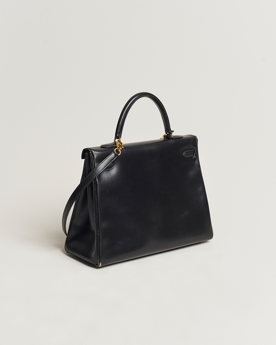 Heren | Hermès Pre-Owned Kelly 35 Handbag Black | Hermès Pre-Owned | Kelly 35 Handbag Black