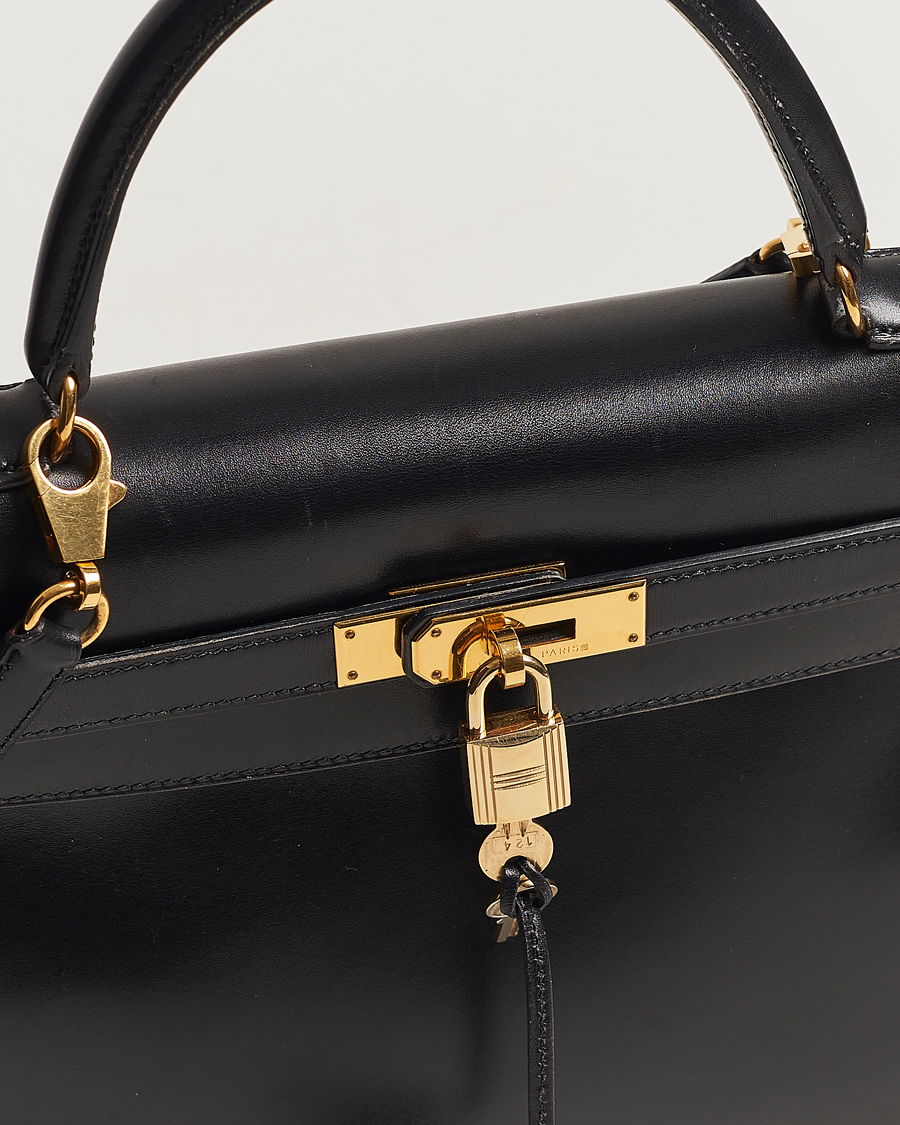 Heren | Hermès Pre-Owned Kelly 35 Handbag Black | Hermès Pre-Owned | Kelly 35 Handbag Black