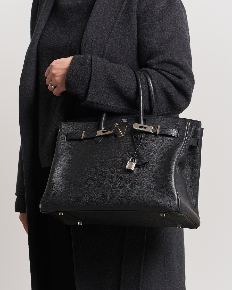 Homme | Hermès Pre-Owned Birkin Bag 35 Togo Black | Hermès Pre-Owned | Birkin Bag 35 Togo Black