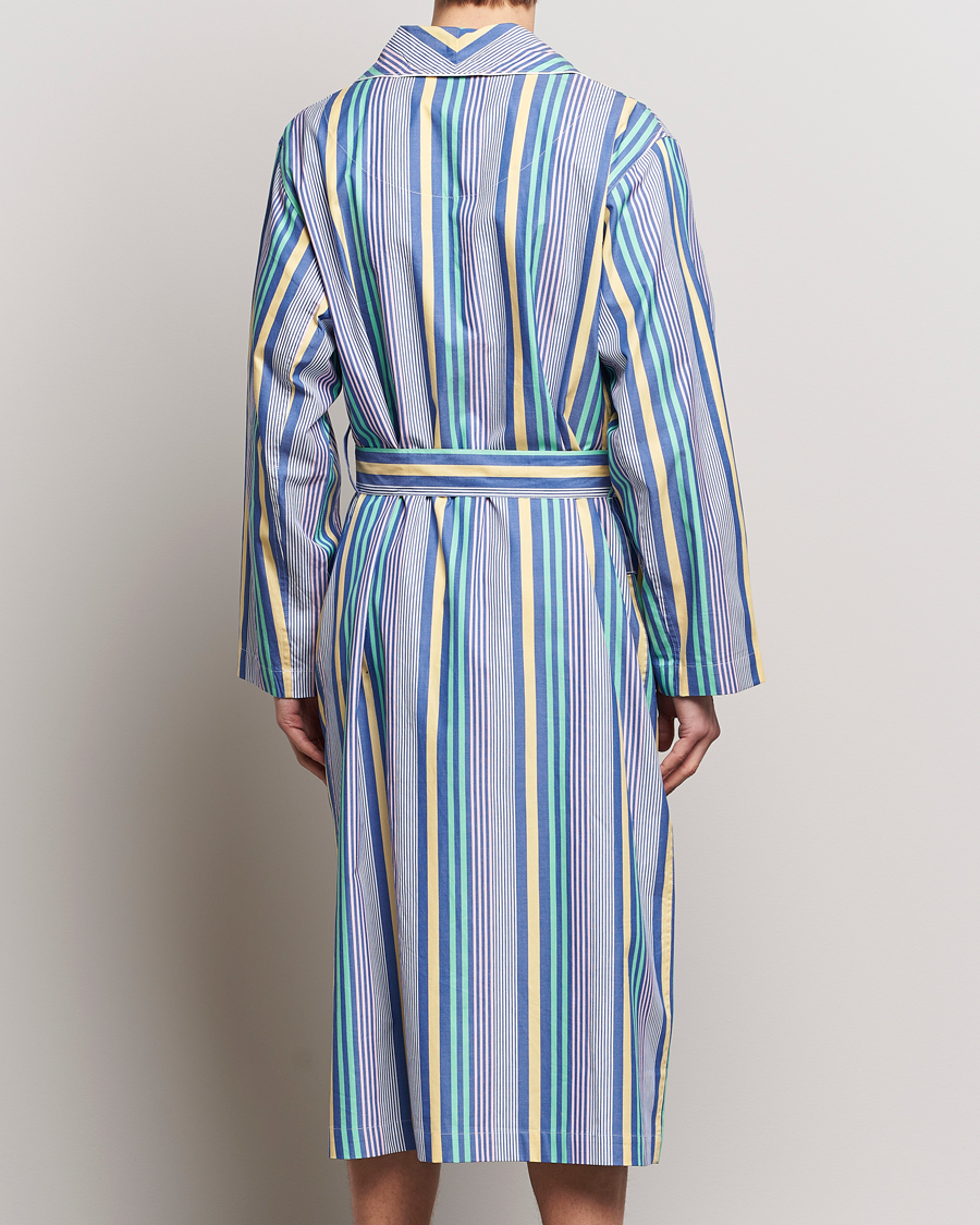 Heren | Pyjama's en gewaden | Polo Ralph Lauren | Oxford Striped Robe Blue/White
