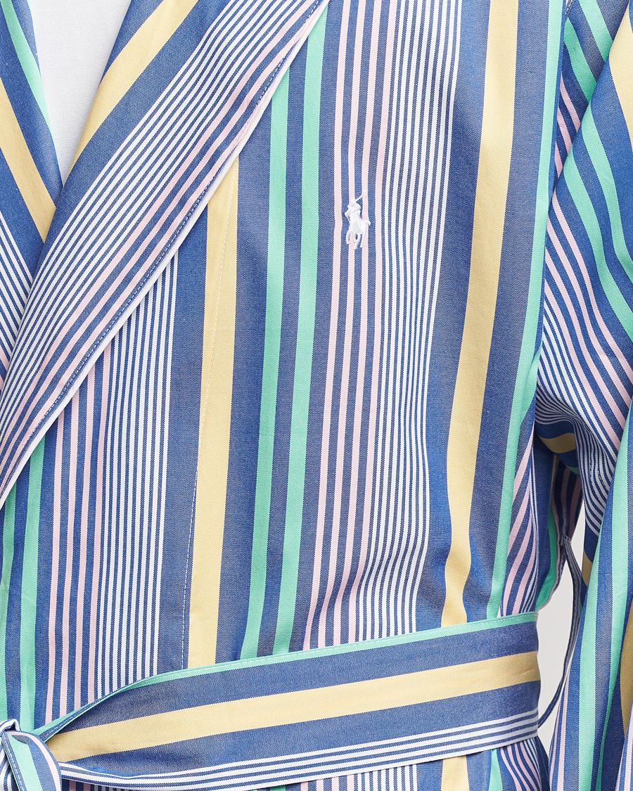 Heren | Pyjama's en gewaden | Polo Ralph Lauren | Oxford Striped Robe Blue/White