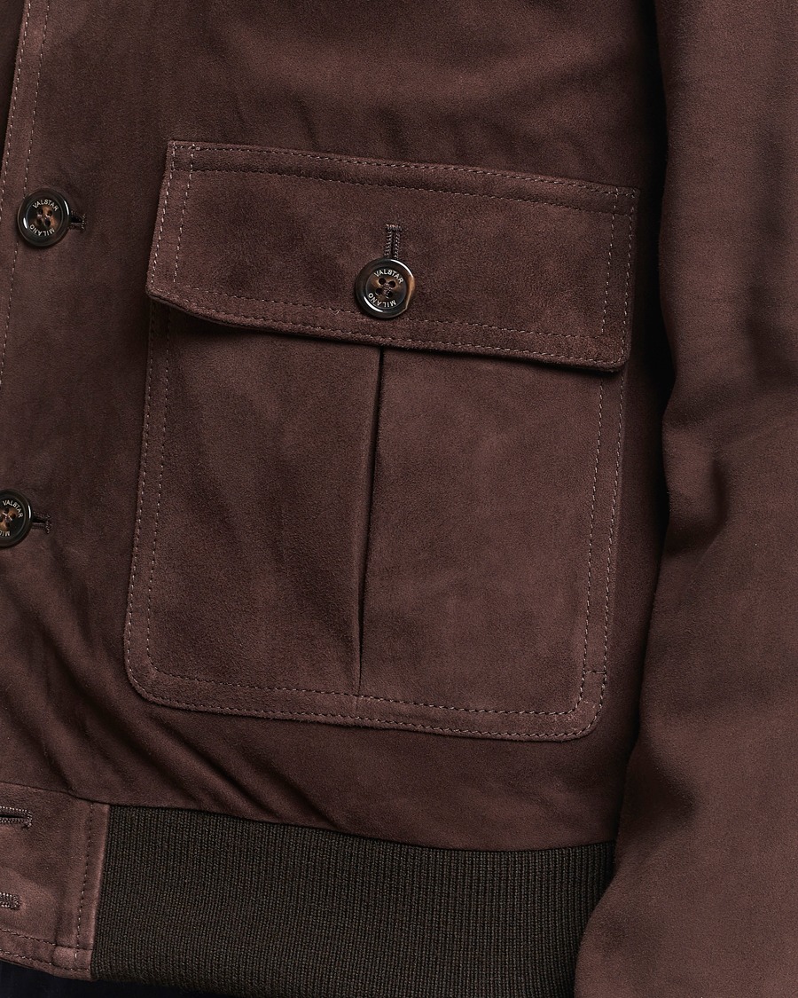 Heren | Jassen | Valstar | Valstarino Suede Jacket Dark Brown