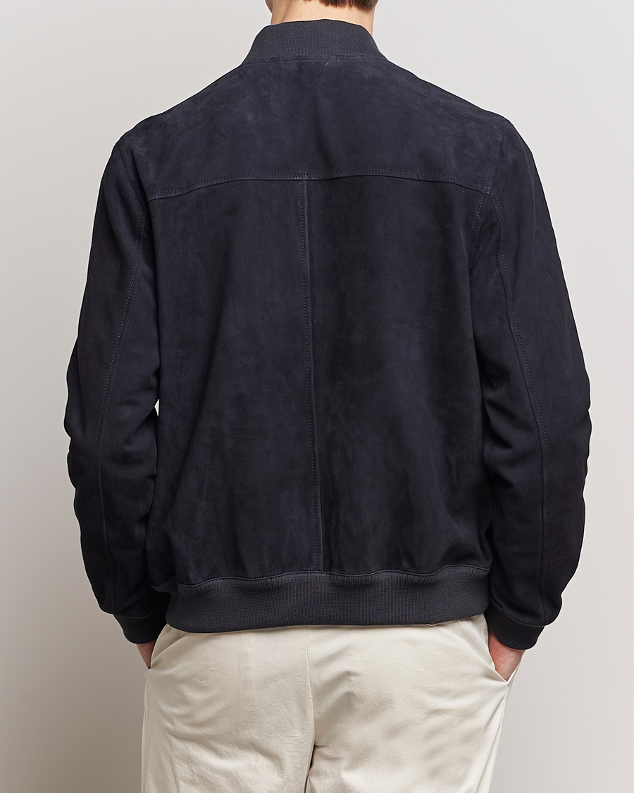 Heren | Jassen | Valstar | Zip Suede Jacket Navy