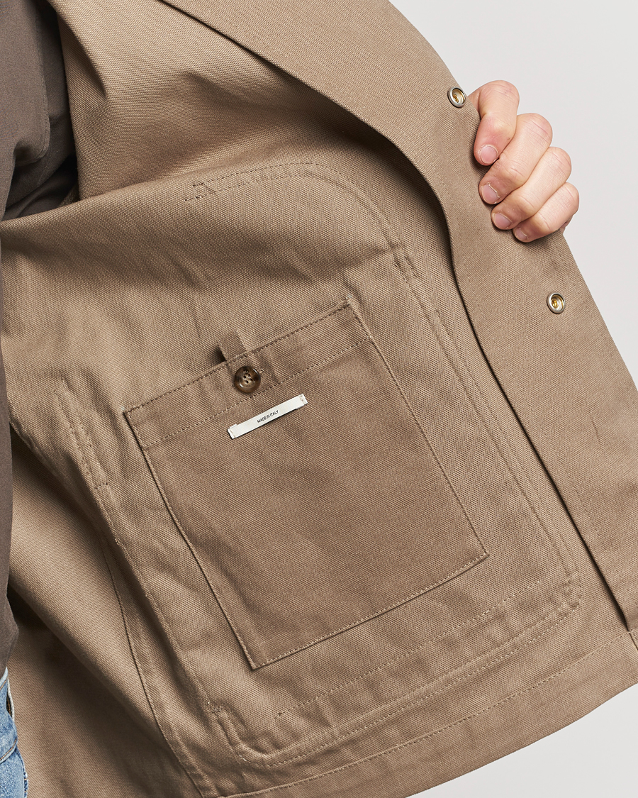 Homme | Manteaux Et Vestes | Valstar | Canvas Chore Jacket Khaki