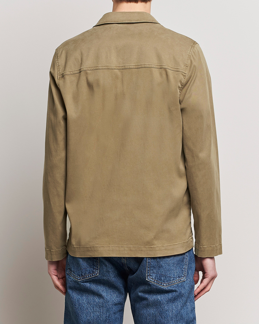Homme | Manteaux Et Vestes | Altea | Soft Cotton Shirt Jacket Olive