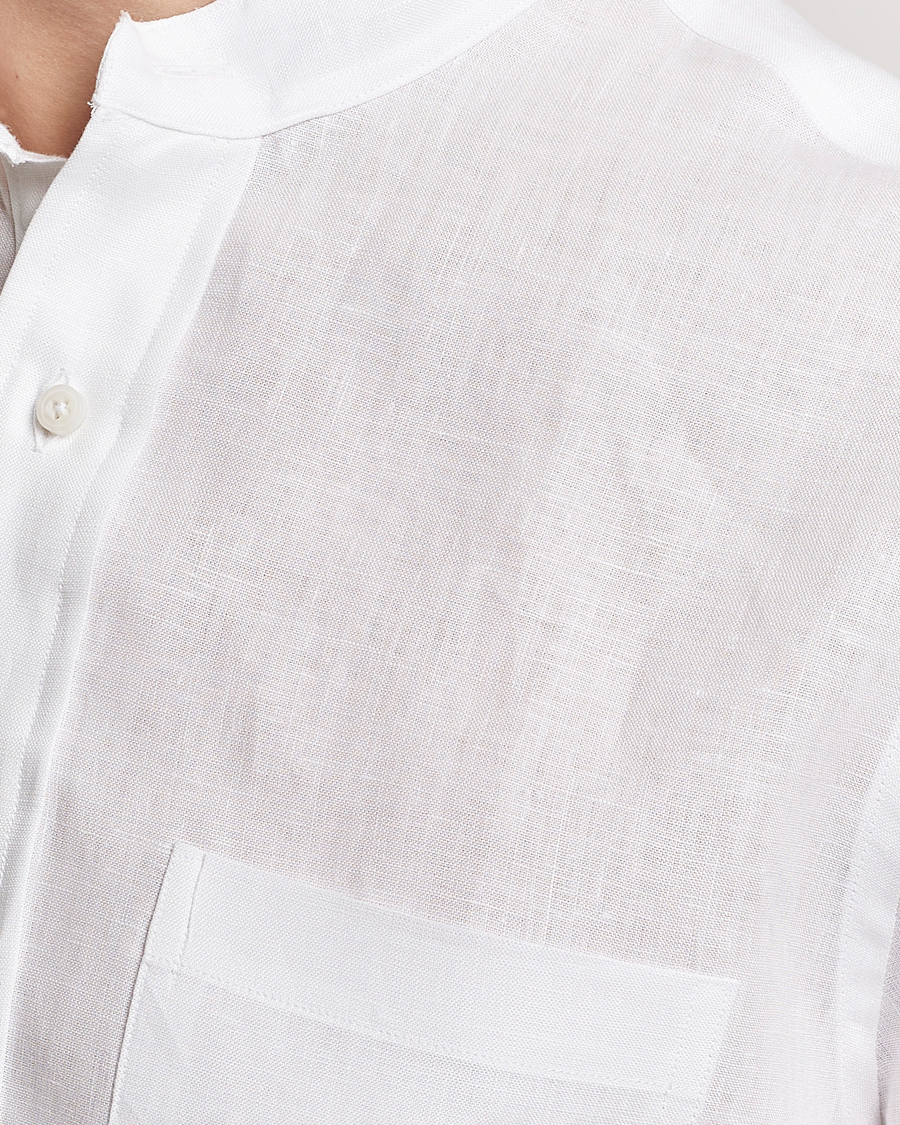 Homme | Chemises | Gitman Vintage | Linen Popover Shirt White