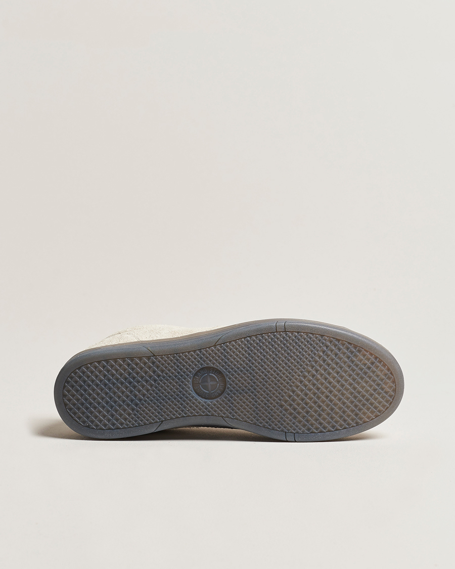 Homme | Stone Island S0101 Suede Sneakers Natural Beige | Stone Island | S0101 Suede Sneakers Natural Beige