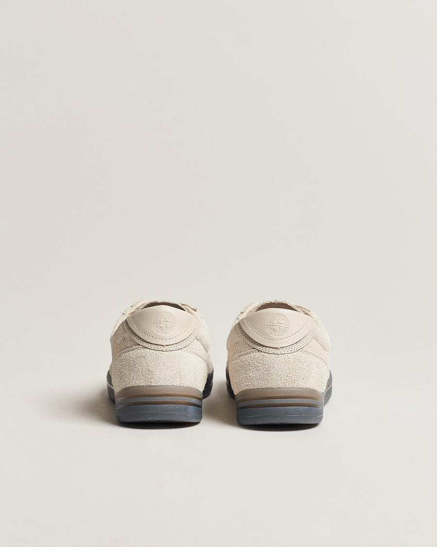 Homme | Stone Island S0101 Suede Sneakers Natural Beige | Stone Island | S0101 Suede Sneakers Natural Beige
