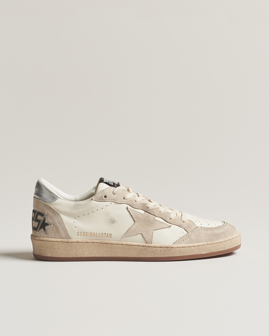 Homme | Golden Goose Deluxe Brand Ball Star Sneakers White/Beige | Golden Goose | Deluxe Brand Ball Star Sneakers White/Beige