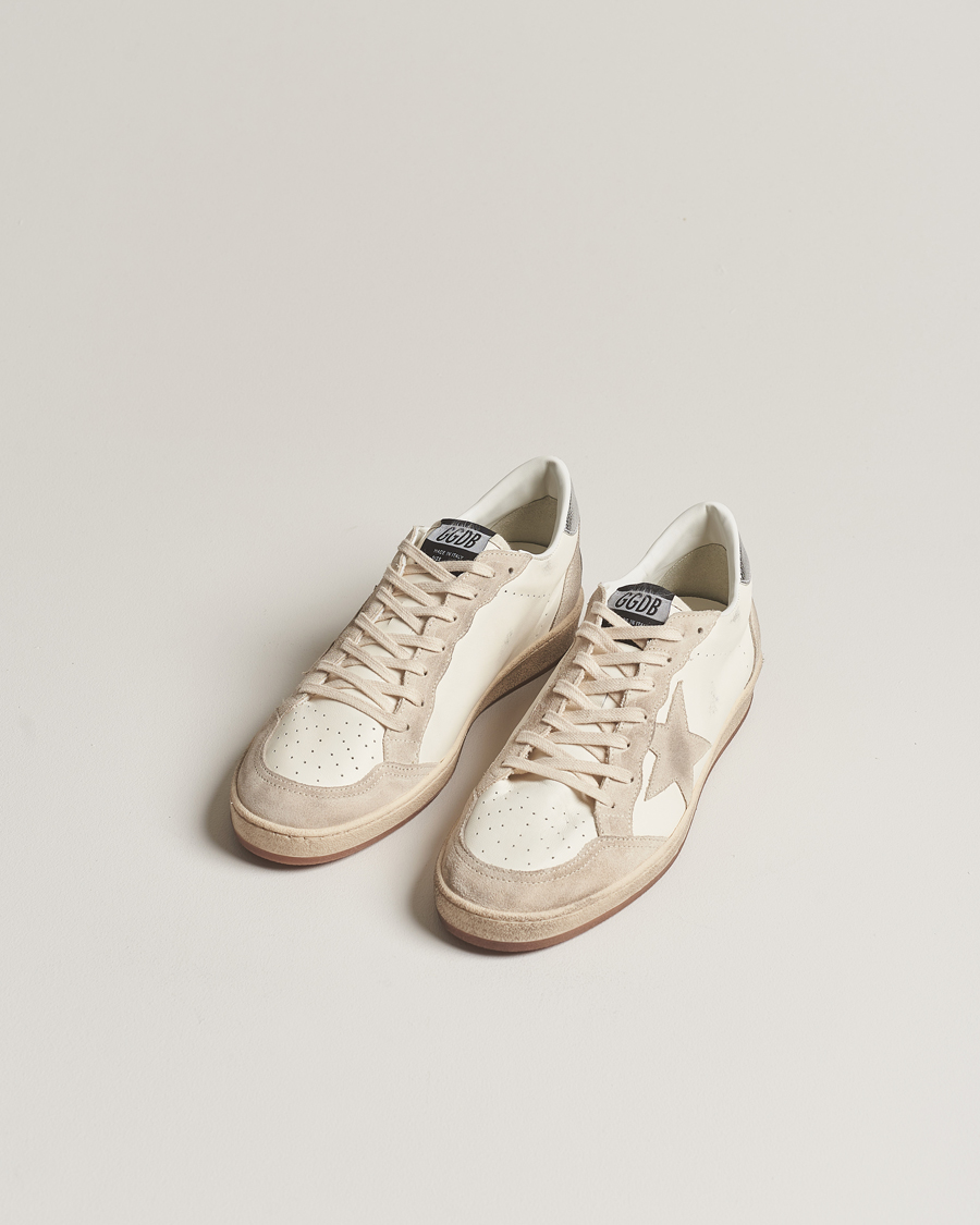 Homme | Golden Goose Deluxe Brand Ball Star Sneakers White/Beige | Golden Goose | Deluxe Brand Ball Star Sneakers White/Beige