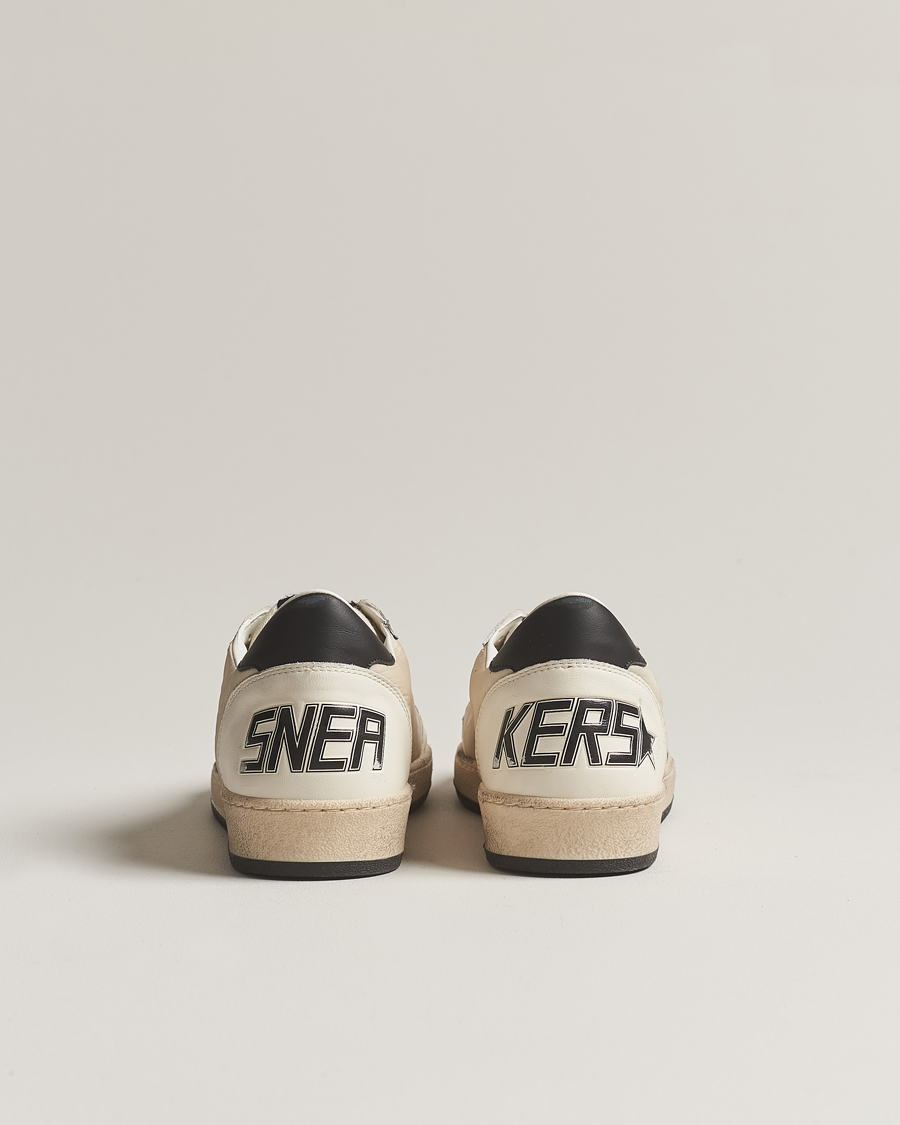 Homme | Golden Goose Deluxe Brand Ball Star Sneakers Beige/Burgundy | Golden Goose | Deluxe Brand Ball Star Sneakers Beige/Burgundy