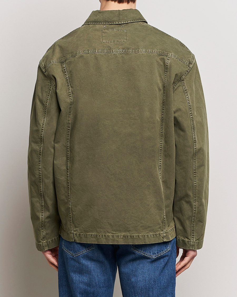 Homme | Manteaux Et Vestes | Golden Goose | Deluxe Brand Garment Dyed Work Shirt Military Green