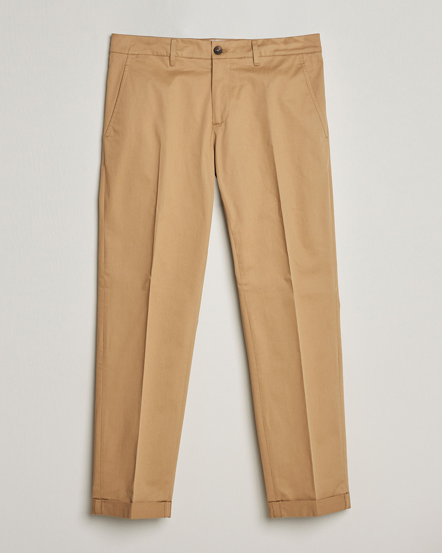 Heren | Broeken | Golden Goose | Deluxe Brand Comfort Cotton Chinos Beige
