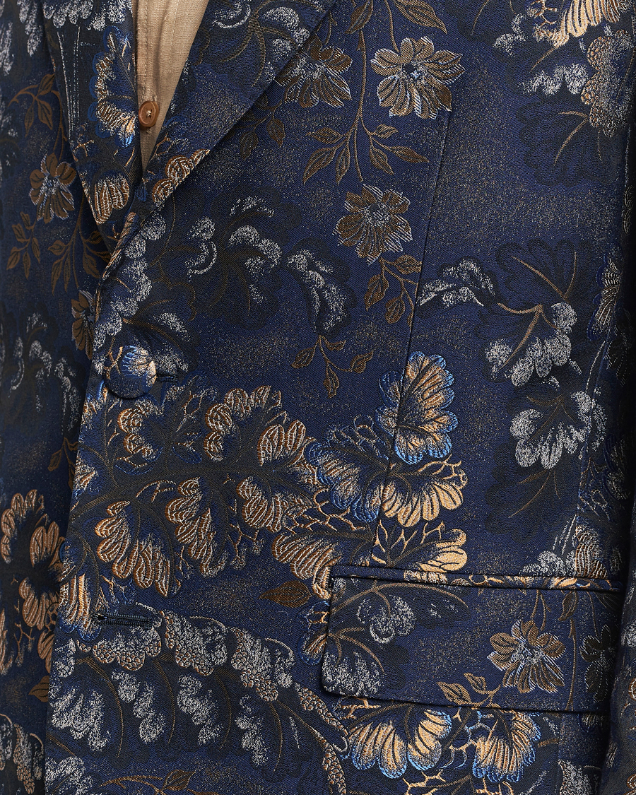 Homme | Blazers | Etro | Floral Jacquard Evening Jacket Navy
