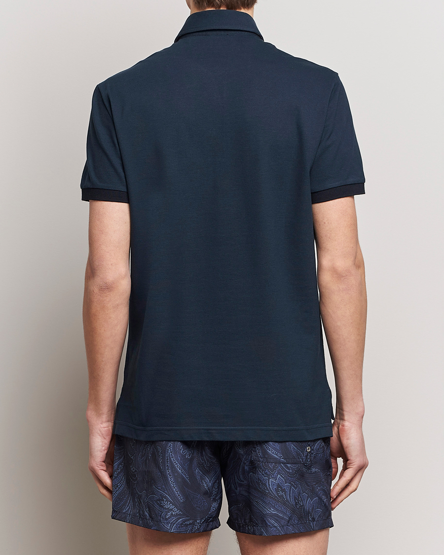 Heren | Polo's | Etro | Contrast Paisley Polo Navy