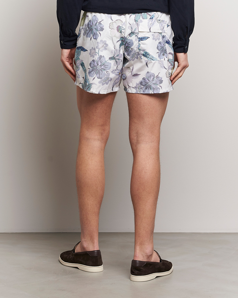 Homme | Maillots De Bain | Etro | Floral Printed Swim Shorts Light Grey