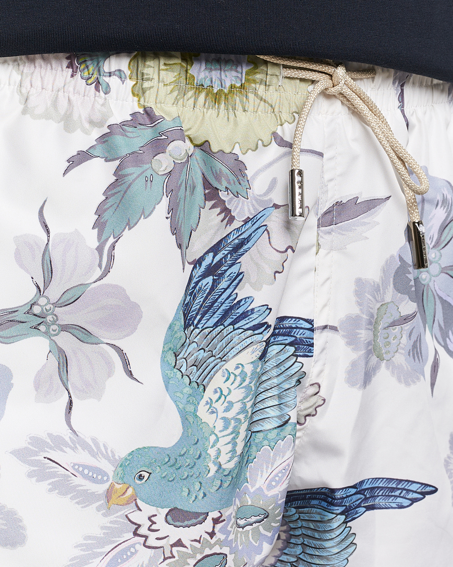 Homme | Maillots De Bain | Etro | Floral Printed Swim Shorts Light Grey
