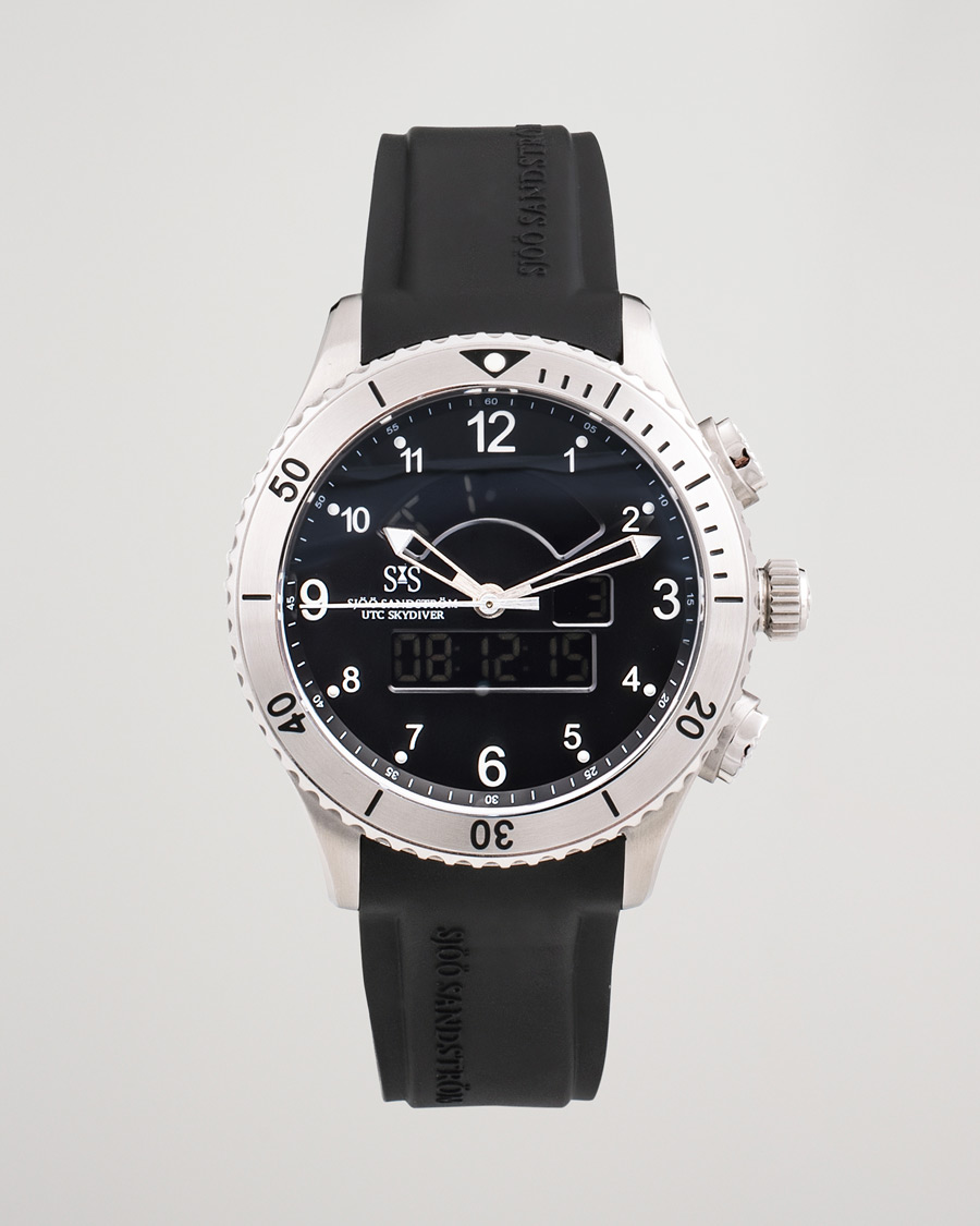 Homme | Sjöö Sandström Pre-Owned UTC Skydiver 017401 Silver | Sjöö Sandström Pre-Owned | UTC Skydiver 017401 Silver