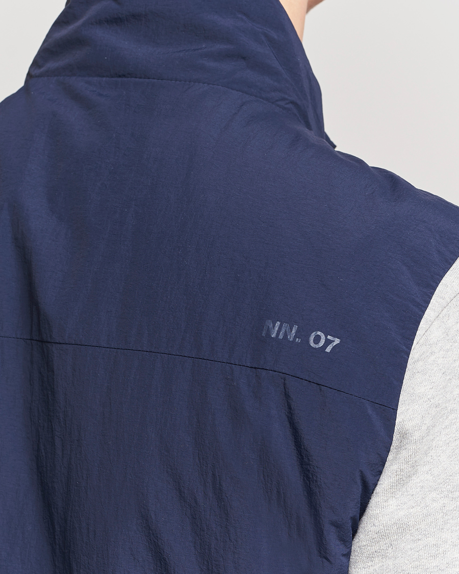 Heren | Jassen | NN07 | Zack Recycled Vest Navy Blue