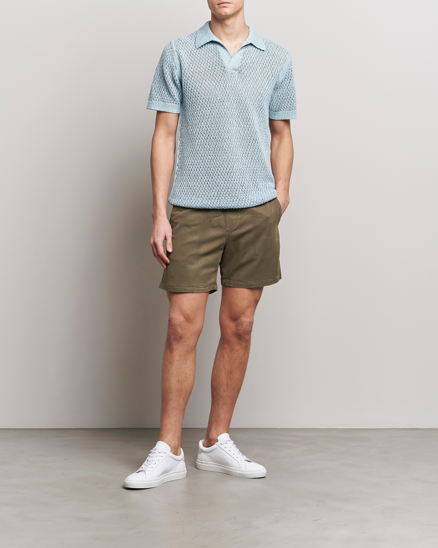 Homme | Shorts | NN07 | Gregor Tencel Drawstring Shorts Clay