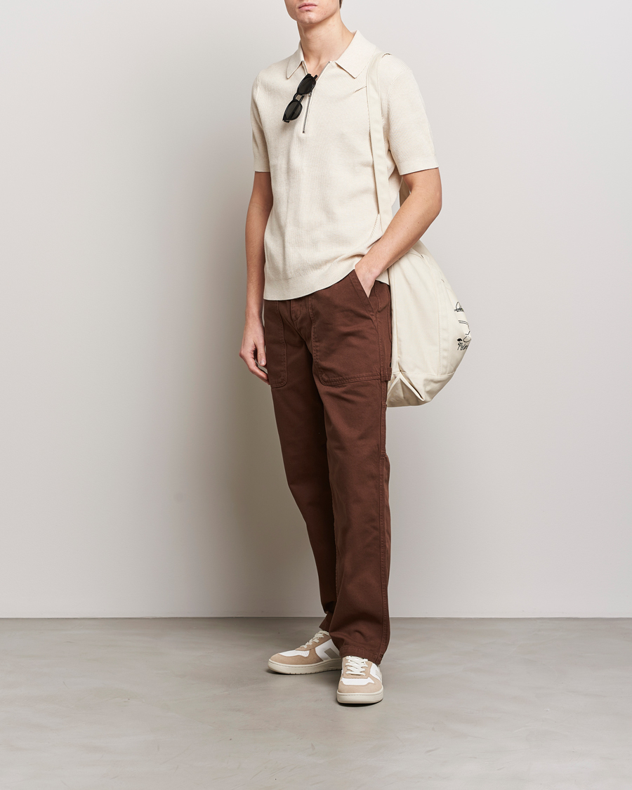 Homme | Polos | NN07 | Hansie Zip Polo Ecru