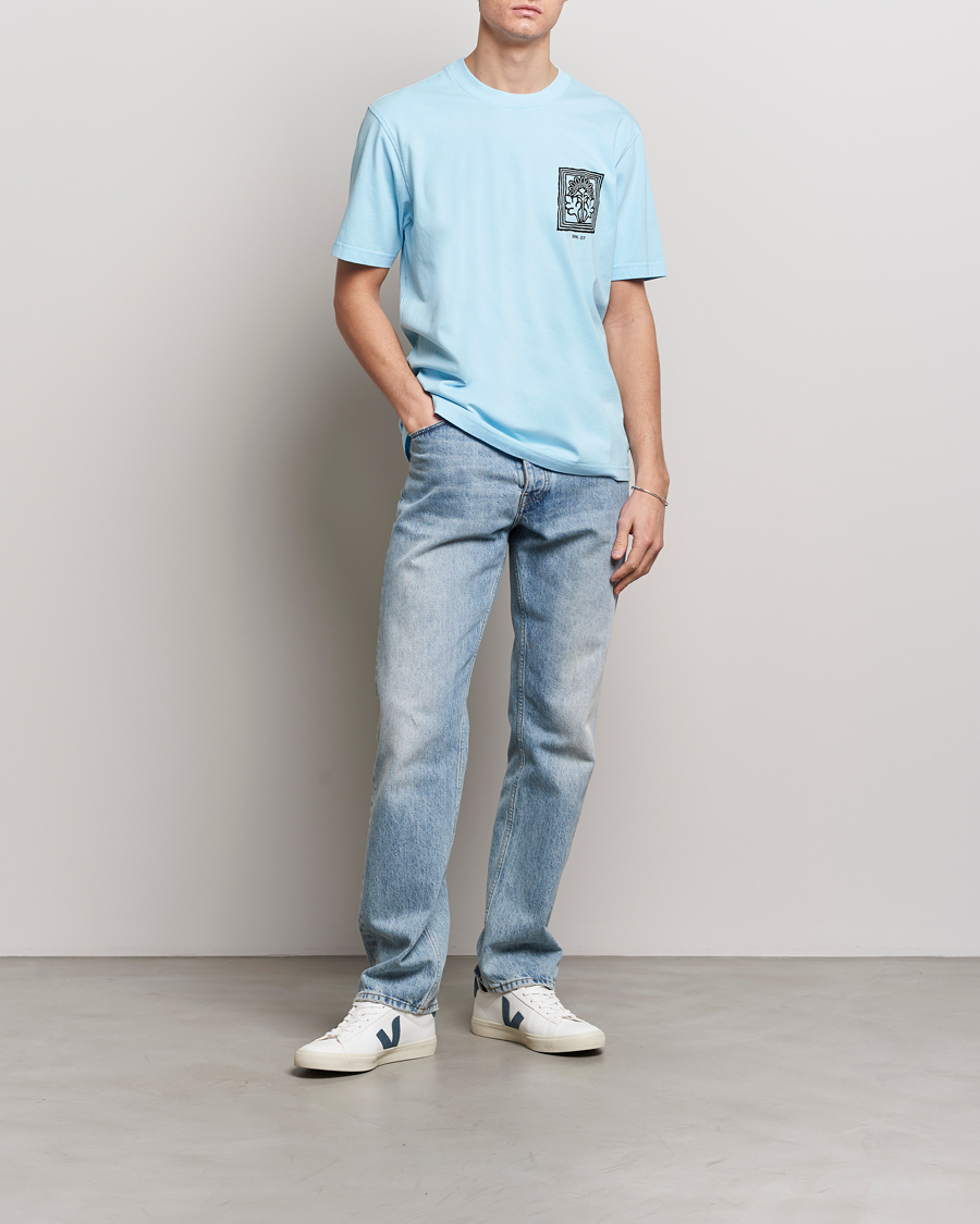 Homme | T-shirts | NN07 | Adam Printed Crew Neck T-Shirt Polar Wind