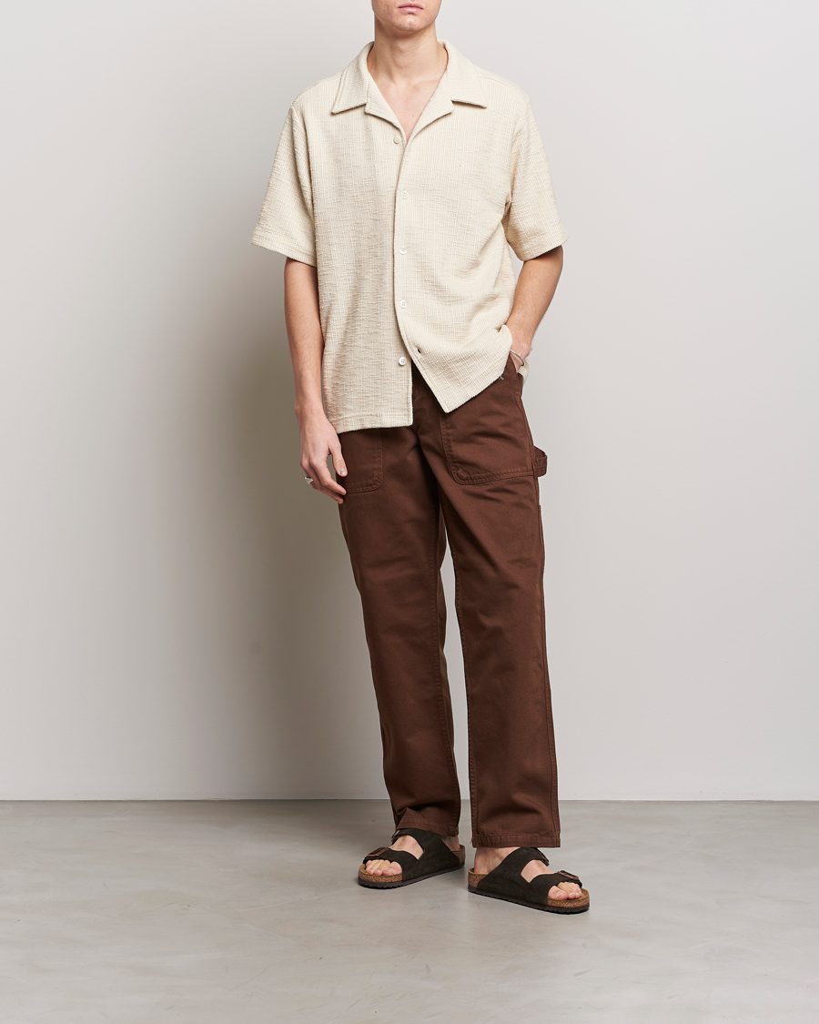 Homme | Chemises | NN07 | Julio Short Sleeve Shirt Ecru