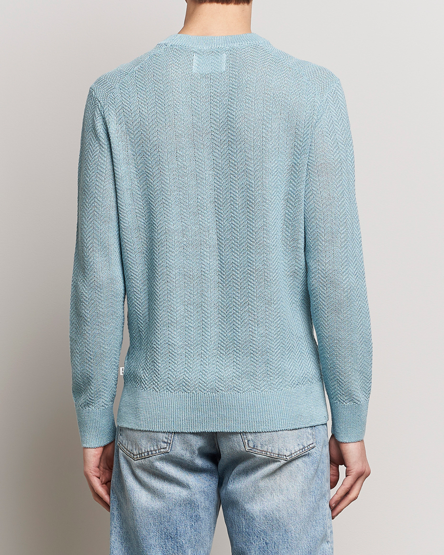 Homme | Pulls Et Tricots | NN07 | Jaden Knitted Linen Crew Neck Sweater Winter Sky