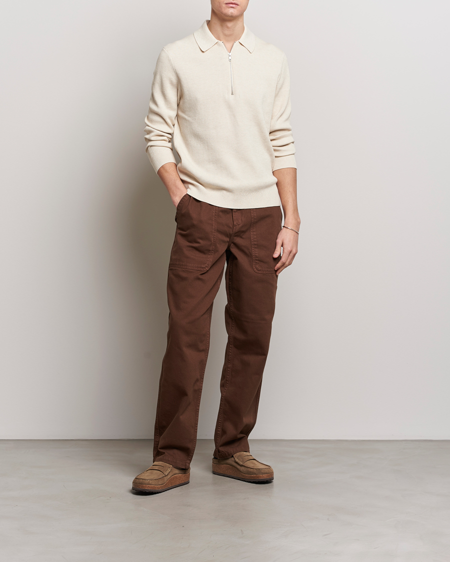 Homme | Pulls Et Tricots | NN07 | Hansie Knitted Half Zip Ecru