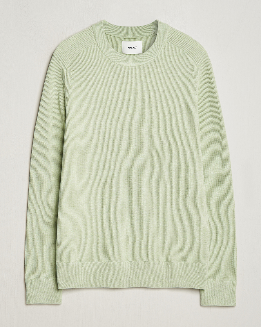 Homme | Pulls Et Tricots | NN07 | Kevin Cotton Knitted Sweater Lime Green