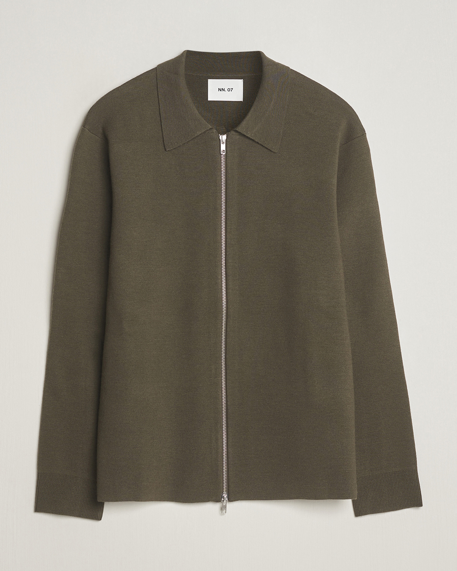 Homme | Pulls Et Tricots | NN07 | Harald Full Zip Capers Green