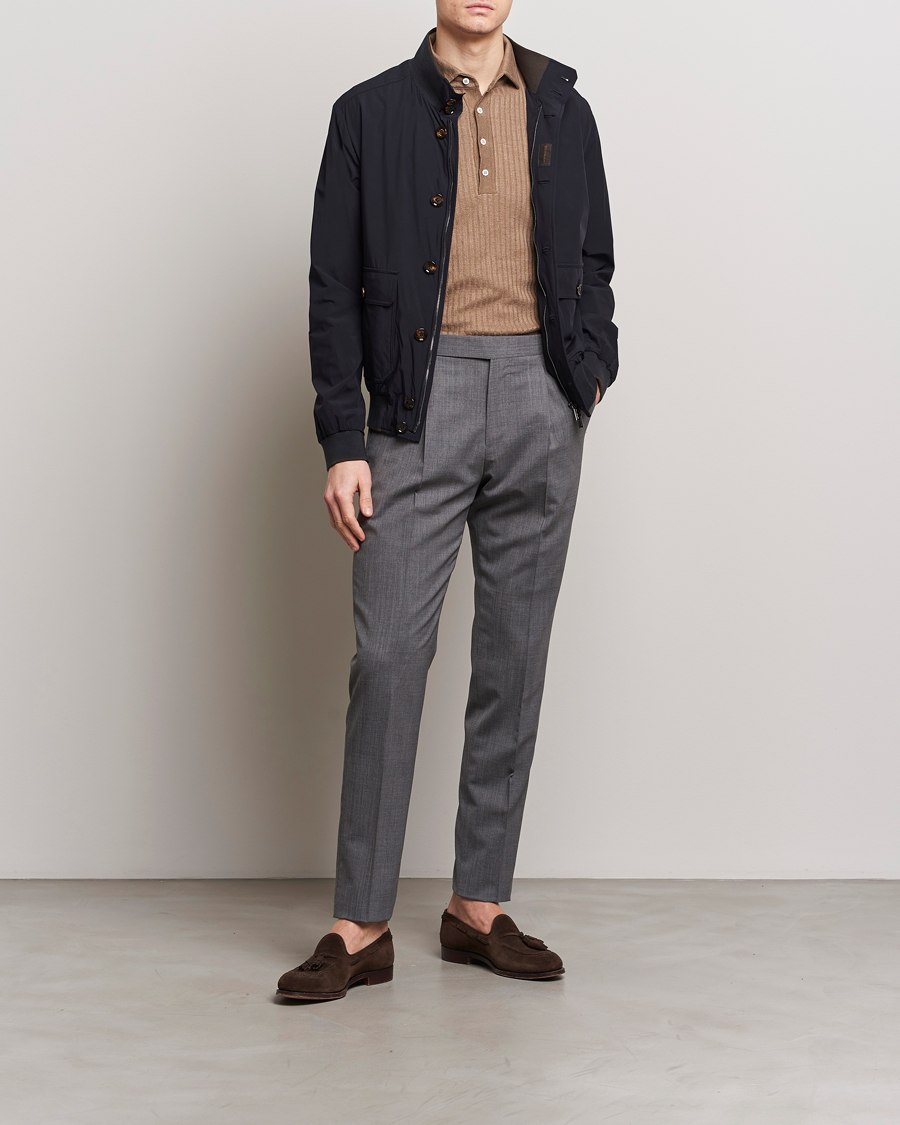 Homme | Manteaux Et Vestes | MooRER | Water Repellent Stretch Jacket Navy