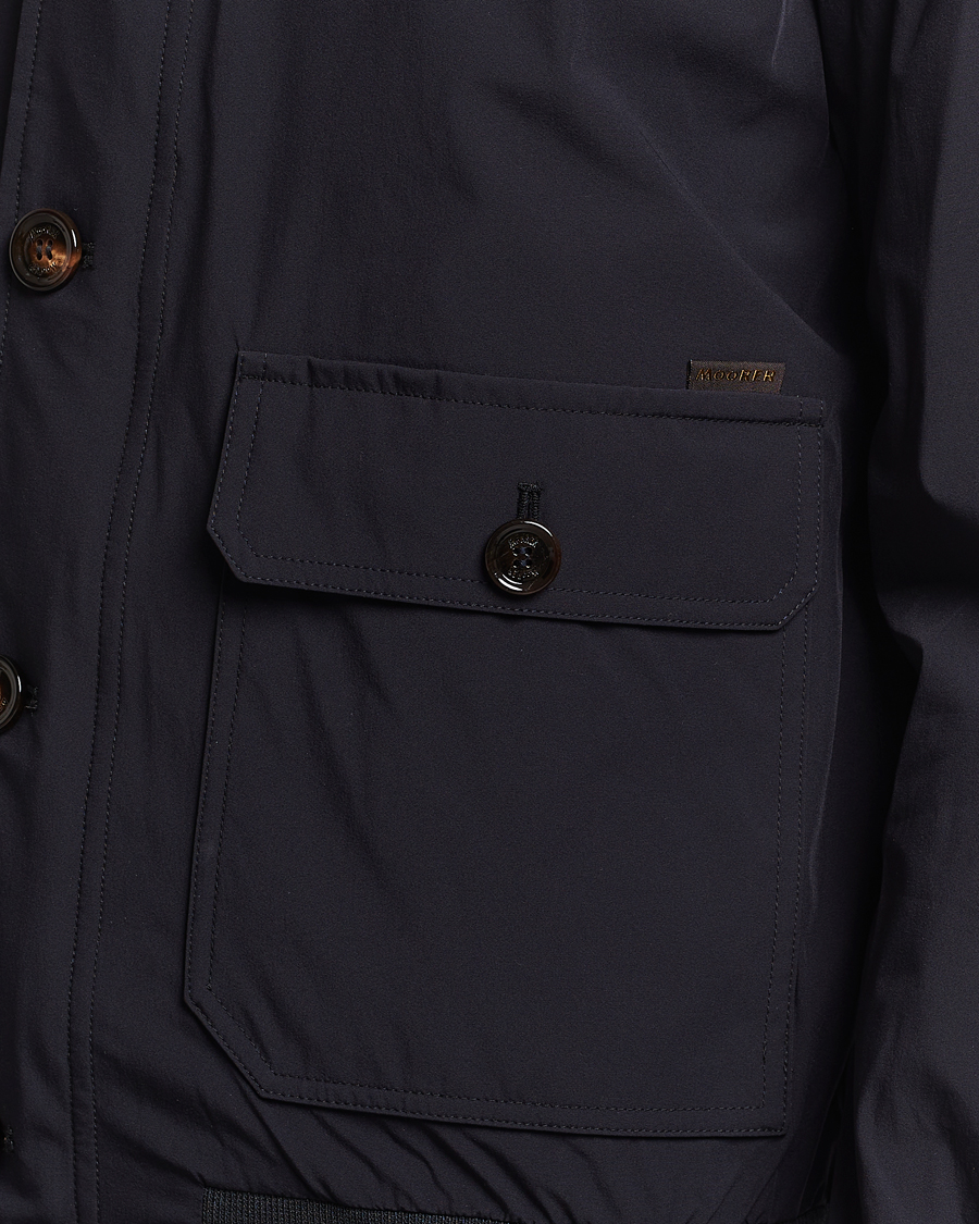Homme | Manteaux Et Vestes | MooRER | Water Repellent Stretch Jacket Navy