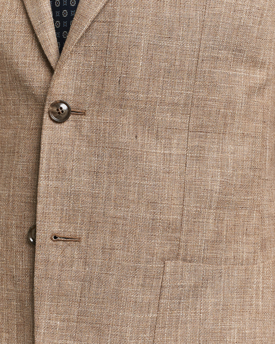 Homme | Blazers | Morris Heritage | Mike Cotton/Linen Structure Blazer Light Brown