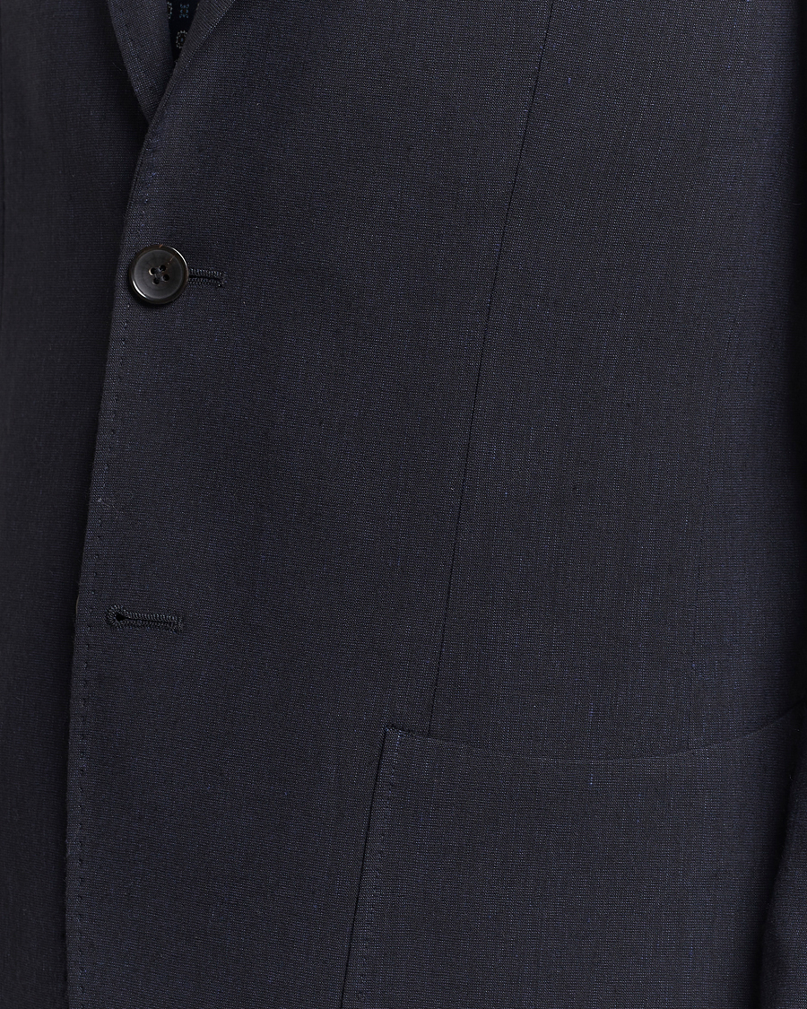Homme | Blazers | Morris Heritage | Summer Linen Blazer Navy