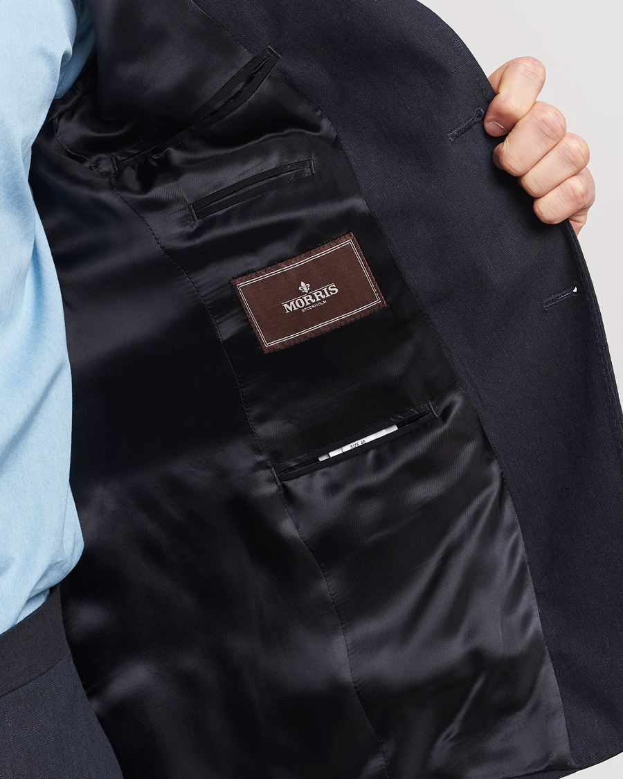 Homme | Blazers | Morris Heritage | Summer Linen Blazer Navy