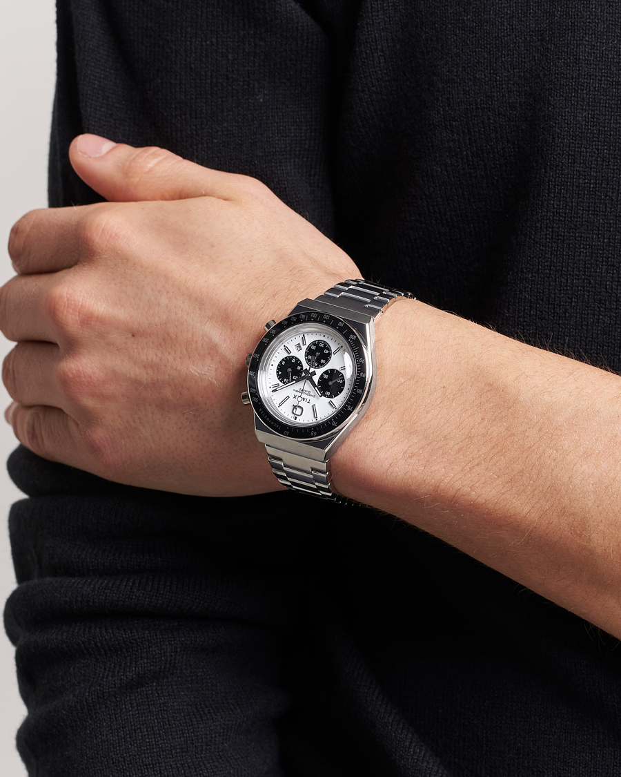 Heren | Timex Q Timex Chronograph 40mm White Dial | Timex | Q Chronograph 40mm White Dial