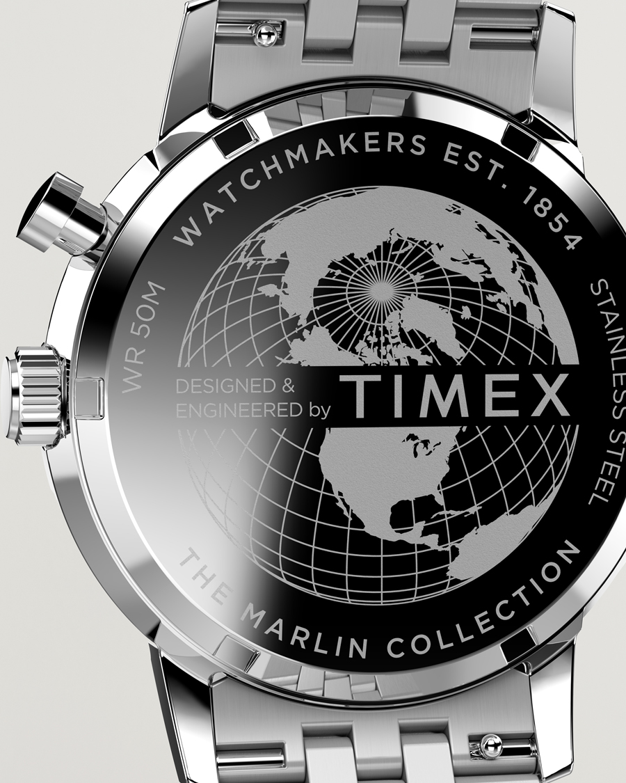 Homme | Timex Marlin Moon Phase Quartz Steel 40mm Blue Dial | Timex | Marlin Moon Phase Quartz Steel 40mm Blue Dial