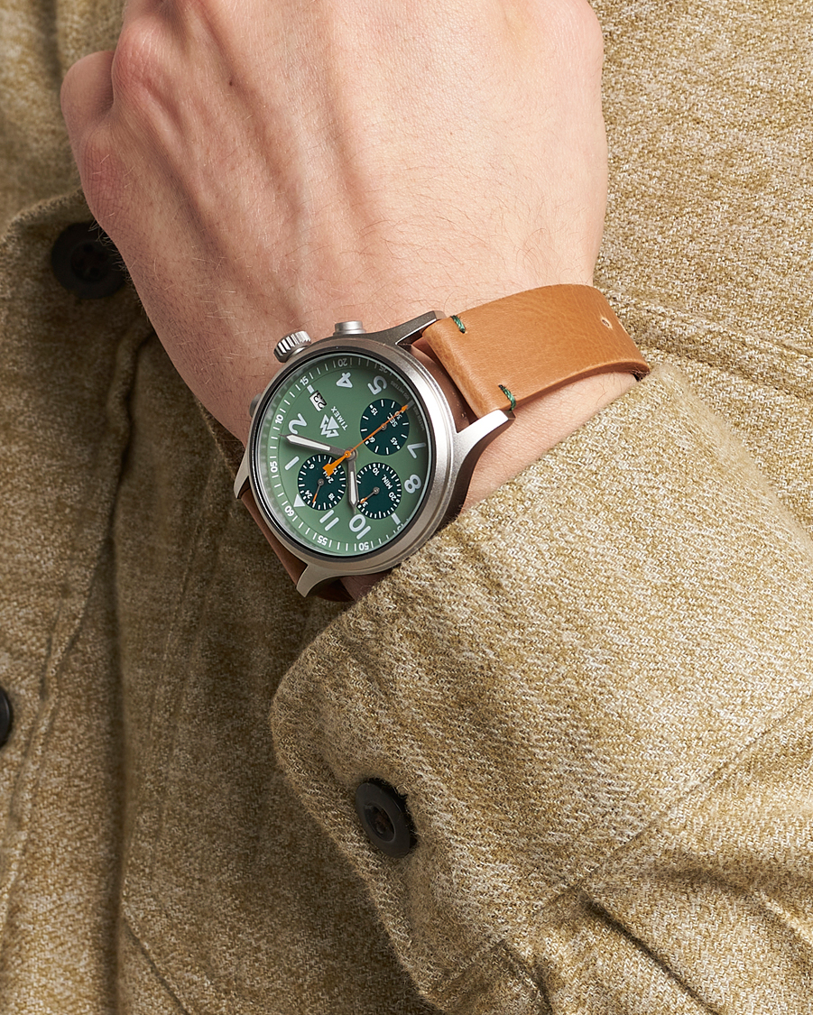 Heren | Timex Expedition North Sierra Chronograph 42mm Green Dial | Timex | Expedition North Sierra Chronograph 42mm Green Dial