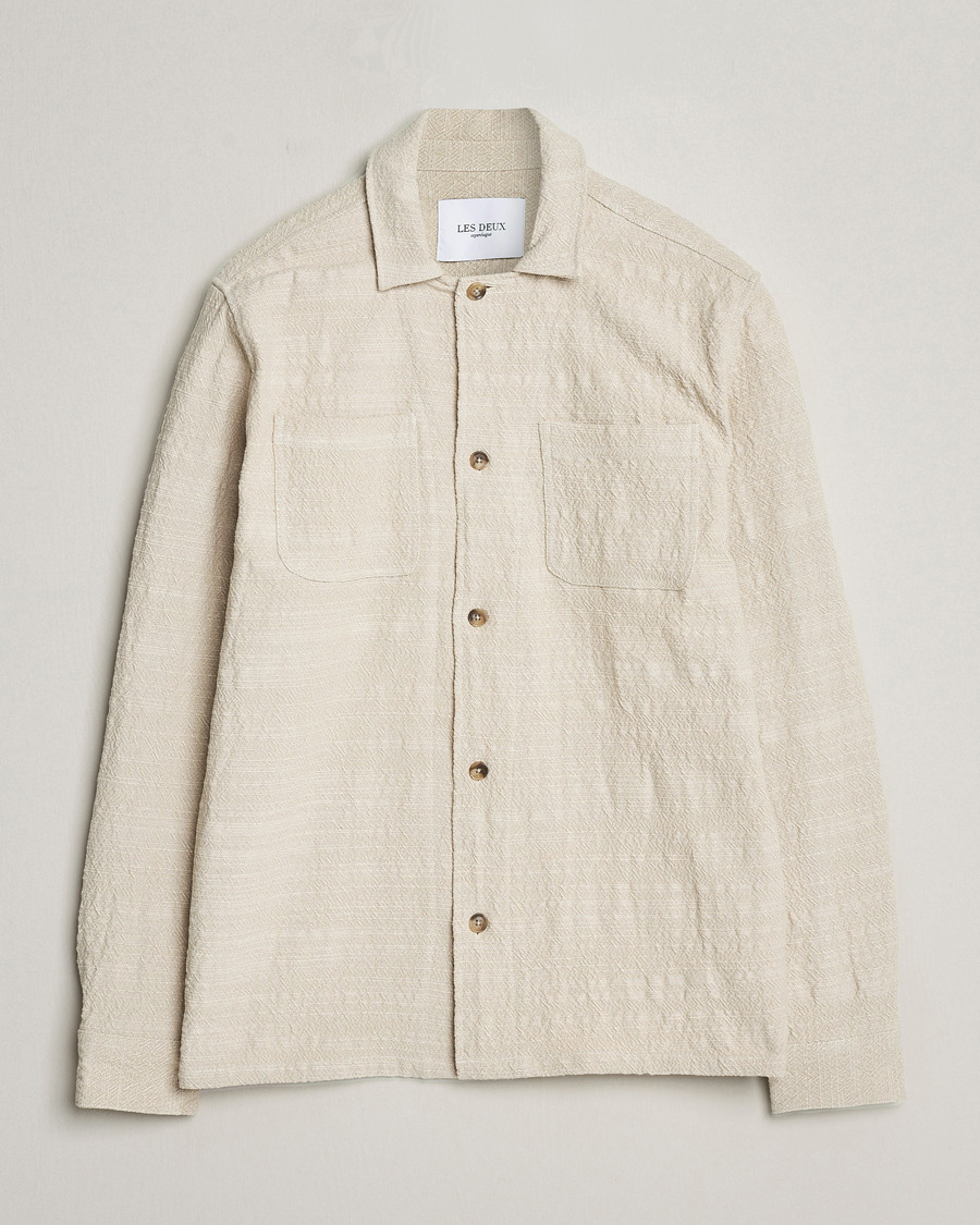 Homme | Chemises | LES DEUX | Isaac Overshirt Ivory