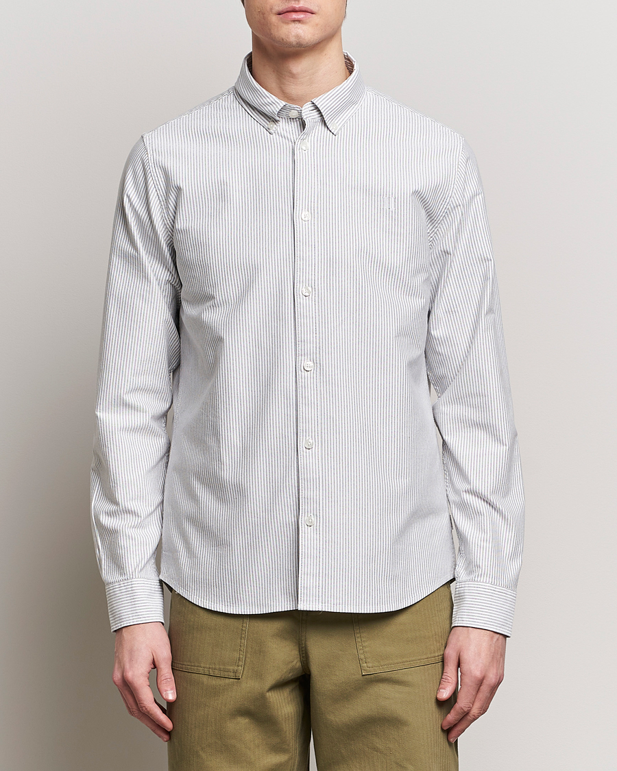 Heren | Overhemden | LES DEUX | Kristian Oxford Shirt Green/White