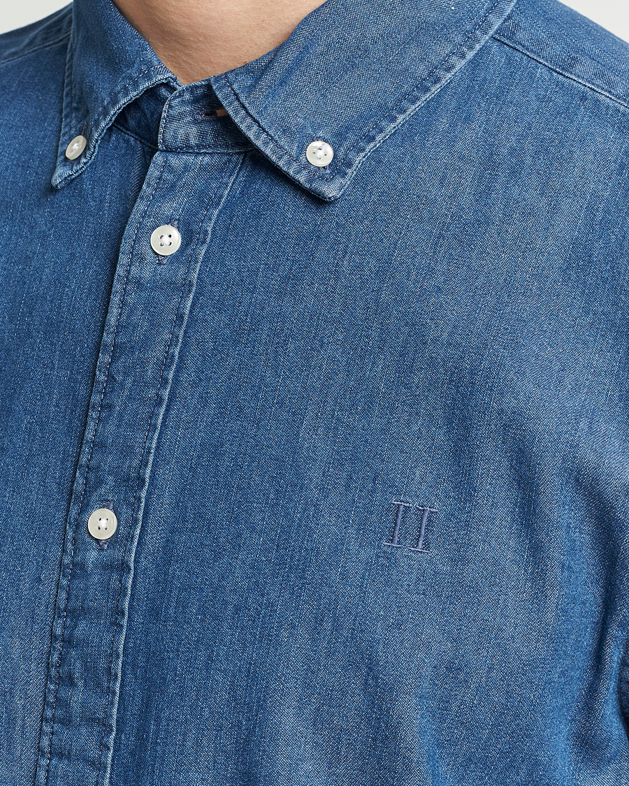 Heren | Overhemden | LES DEUX | Kristian Denim Shirt Medium Blue
