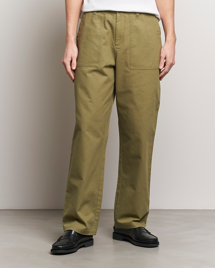 Heren | Broeken | LES DEUX | Lester Fatigue Pants Surplus Green