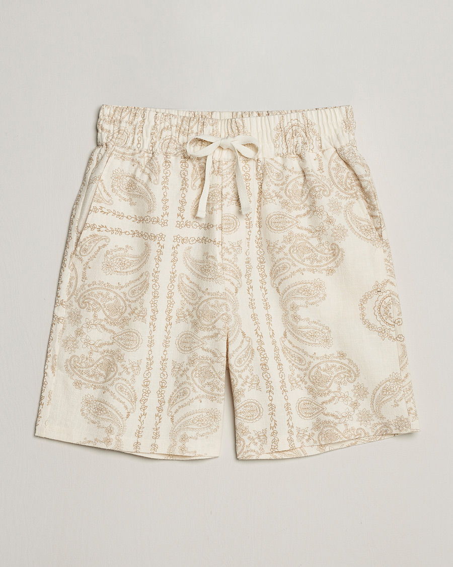 Homme | Shorts | LES DEUX | Lesley Paisley Shorts Light Ivory