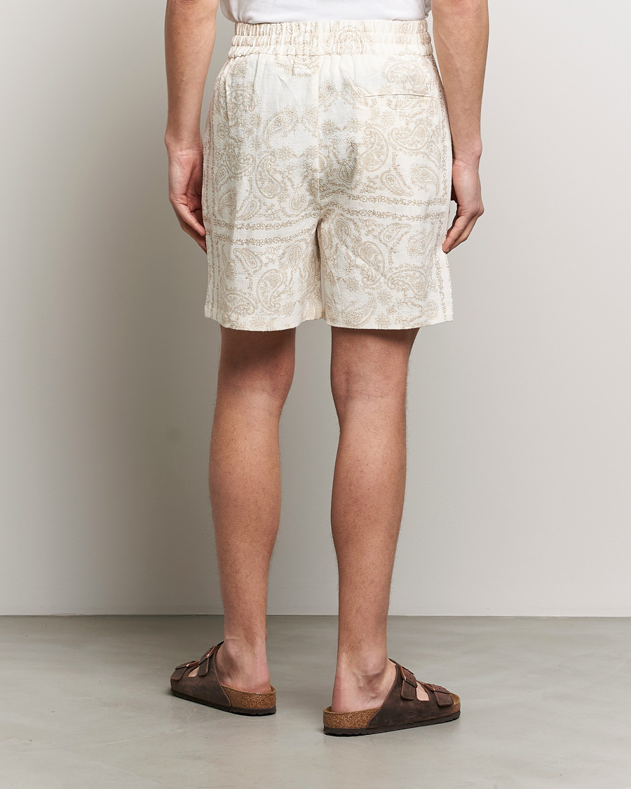 Homme | Shorts | LES DEUX | Lesley Paisley Shorts Light Ivory