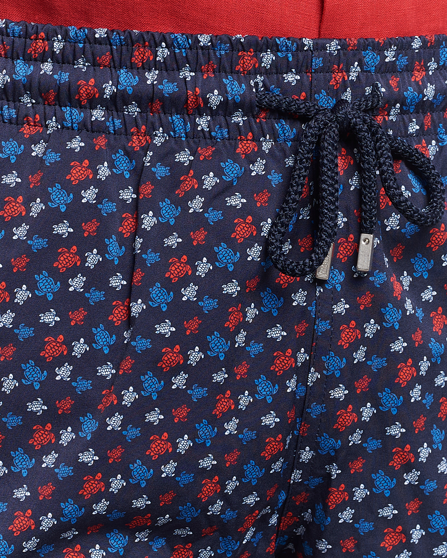 Homme | Maillots De Bain | Vilebrequin | Moorea Printed Swimshorts Bleu Marine