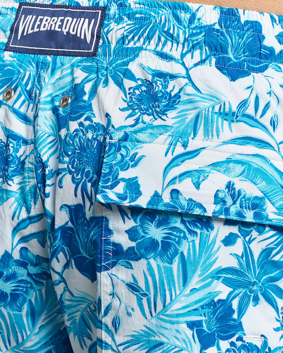 Homme | Maillots De Bain | Vilebrequin | Moorise Printed Swimshorts Blanc