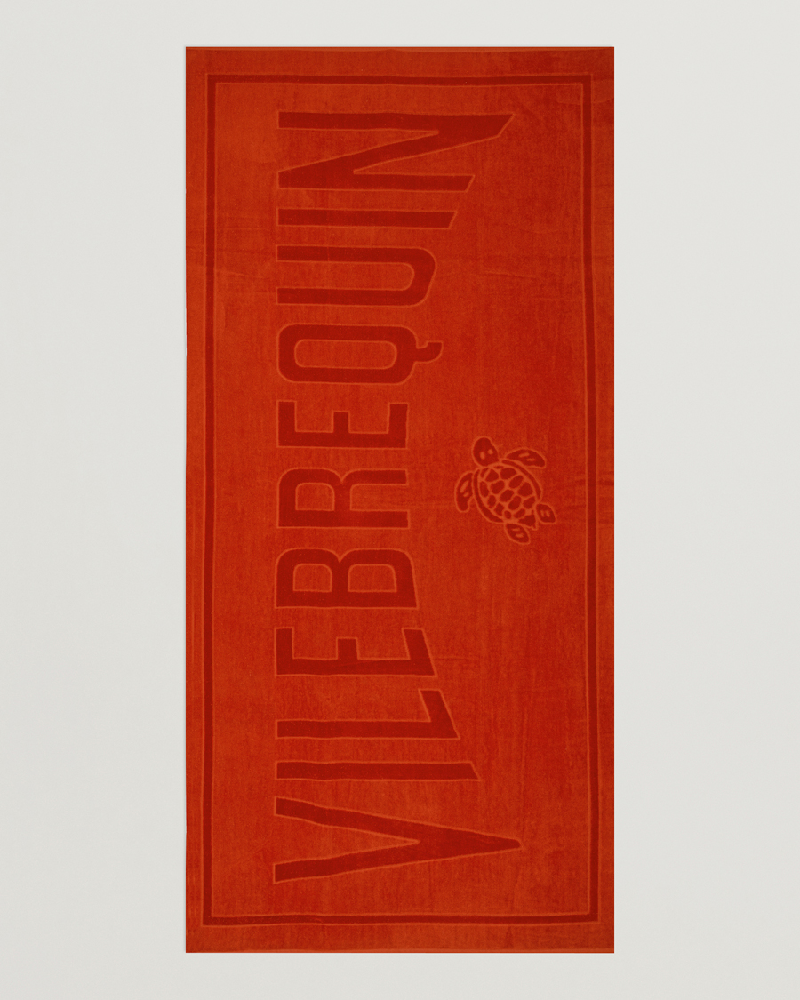 Homme | Vilebrequin Sand Organic Cotton Towel Brique | Vilebrequin | Sand Organic Cotton Towel Brique