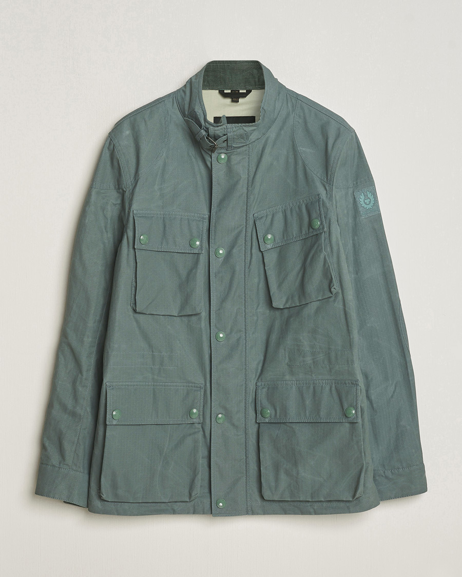 Heren | Jassen | Belstaff | Landsport Dry Wax Fieldmaster Mineral Green