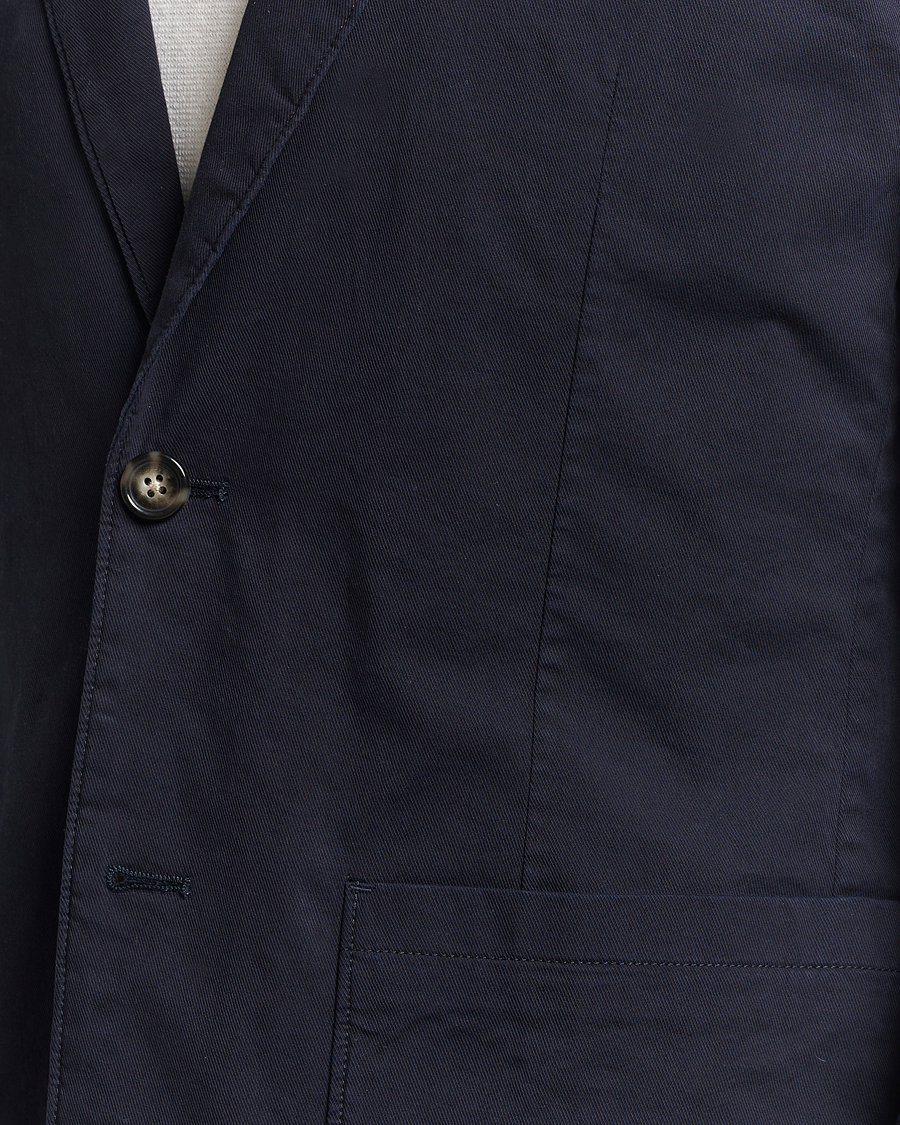 Homme | Blazers | J.Lindeberg | Elton Garment Dyed Cotton Blazer Navy